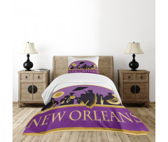 French Quarter Band Bedspread Set