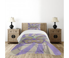 Masquerade Masks Bedspread Set