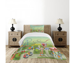 Circus Composition Bedspread Set