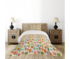 Spring Nature Habitat Bedspread Set