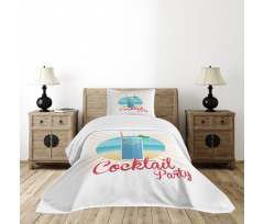 Beach Cocktail Party Bedspread Set