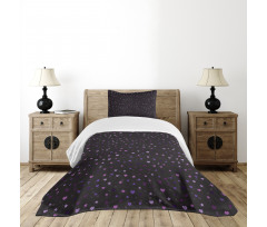 Colorful Hearts Spots Bedspread Set