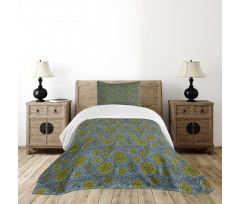 Circular Movement Dot Bedspread Set