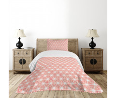 Hexagon Tiles Oriental Bedspread Set