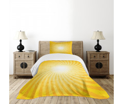 Sunburst Spiral Stripes Bedspread Set