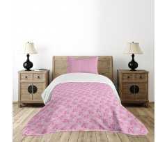 Pointe Shoes with Flowers Bedspread Set