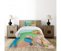 Magic House in the Forest Bedspread Set