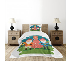 Fairytale Princess Dwarfs Bedspread Set