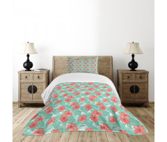 Hibiscus Blossom Bedspread Set