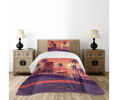 Sunset by the Road Bedspread Set