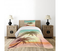 Tropical Horizon Scene Bedspread Set