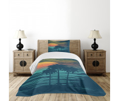 Evening Sun Sea Sky Bedspread Set