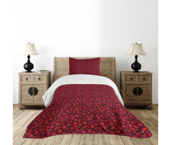 Valentines Day Food Meal Bedspread Set