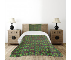 Traditional Folkloric Ornament Bedspread Set