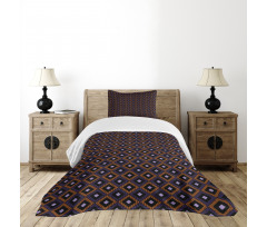 Diamonds Hatch Lines Bedspread Set