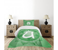 Eastern Chakra Motif Bedspread Set