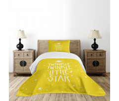 Doodled Stars and Crescent Bedspread Set