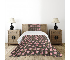 Gentle English Rosebuds Bedspread Set