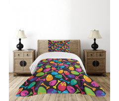 Dinosaur Eggs Bones Bedspread Set