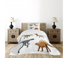 Reptile Fossils Animals Bedspread Set