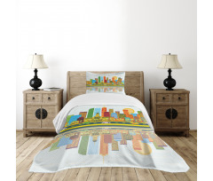 Denver Skyline Old Town Bedspread Set