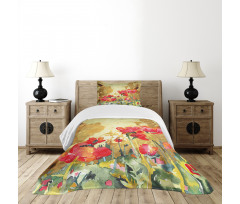 Poppy Blossoms Countryside Bedspread Set