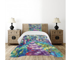 Woodland Nature Colorful Bedspread Set