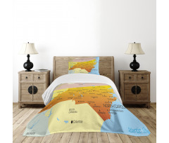 Atlantic Ocean State Bedspread Set