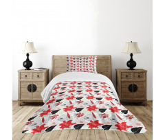 Summer Inspired Botanical Bedspread Set