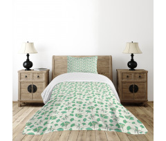 Berries Leaves Botanical Bedspread Set