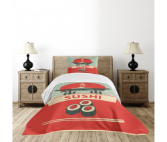 Torii Gate Sushi Mountains Bedspread Set