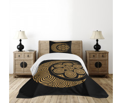 Celtic Moon and Sun Boho Bedspread Set