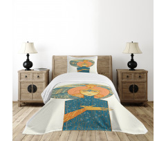 Mother Nature with Plants Bedspread Set