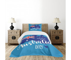 Aussie Day Words Bedspread Set