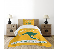 Kangaroo Animal Bedspread Set