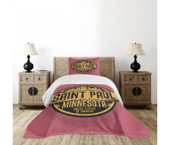 Capital City Grunge Stamp Bedspread Set