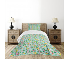 Bird of Paradise Flowers Bedspread Set