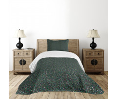 Tiny Petals with Sprouts Bedspread Set