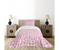 Pastel Watercolor Blossom Bedspread Set