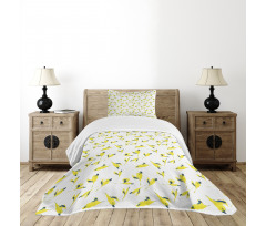 Natural Leaves Bedspread Set