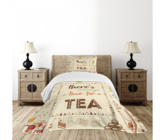 Inspirational Words Artwork Bedspread Set