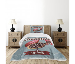 Best Choice Chocolate Retro Bedspread Set