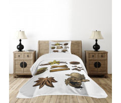 Cinnamon Anise Star Cardamom Bedspread Set