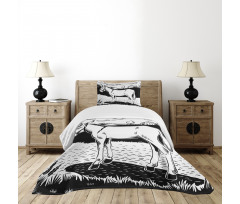 Farmland Village and Animal Bedspread Set