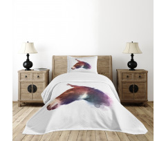 Watercolor Portrait Bedspread Set