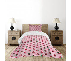 Pastel Berries Pattern Bedspread Set