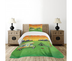 National Park Landscape Bedspread Set