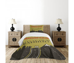 Lets Go on an Adventure Words Bedspread Set