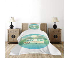 Road Trip Vehicle at Countryside Bedspread Set