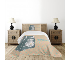 Nostalgic Smile Calligraphy Bedspread Set